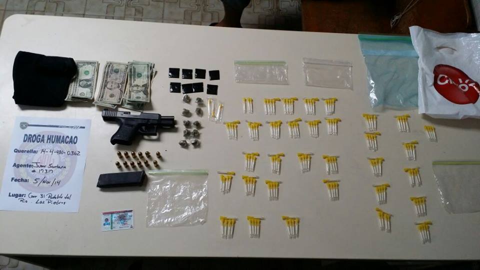 Arrestan a dos con drogas y armas en Las Piedras