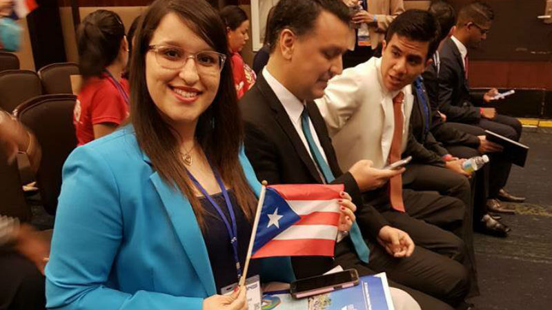 Llega a Amsterdam la humacaeña Geraldine Castro a representar a Puerto Rico y las Américas