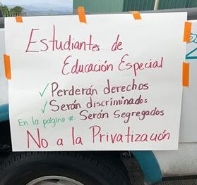 Paro magisterial frente al Capitolio y comunidad escolar en el este