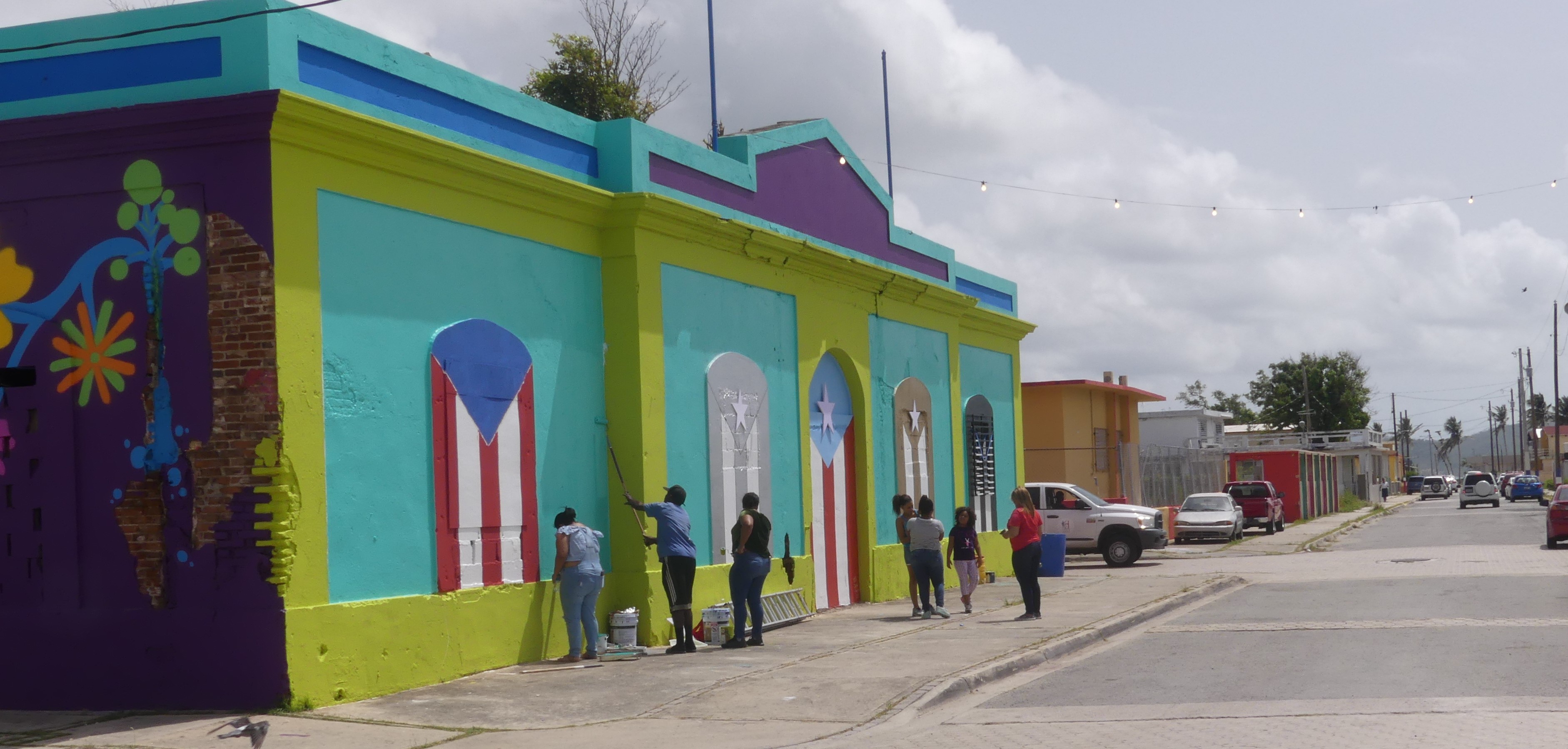 Murales de Punta Santiago vuelven a la normalidad