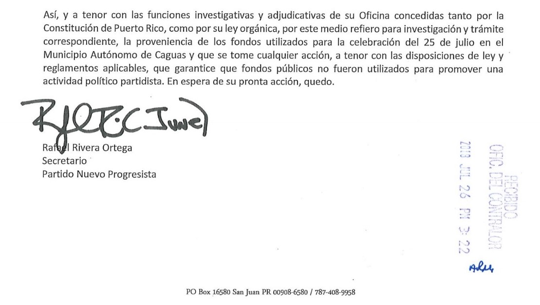 Disputa entre secretarios PNP y PPD por conmemoración de ELA