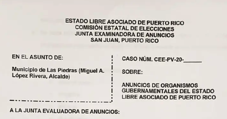 Sin preocupaciones alcalde de Las Piedras por querellas del PIP y PPD