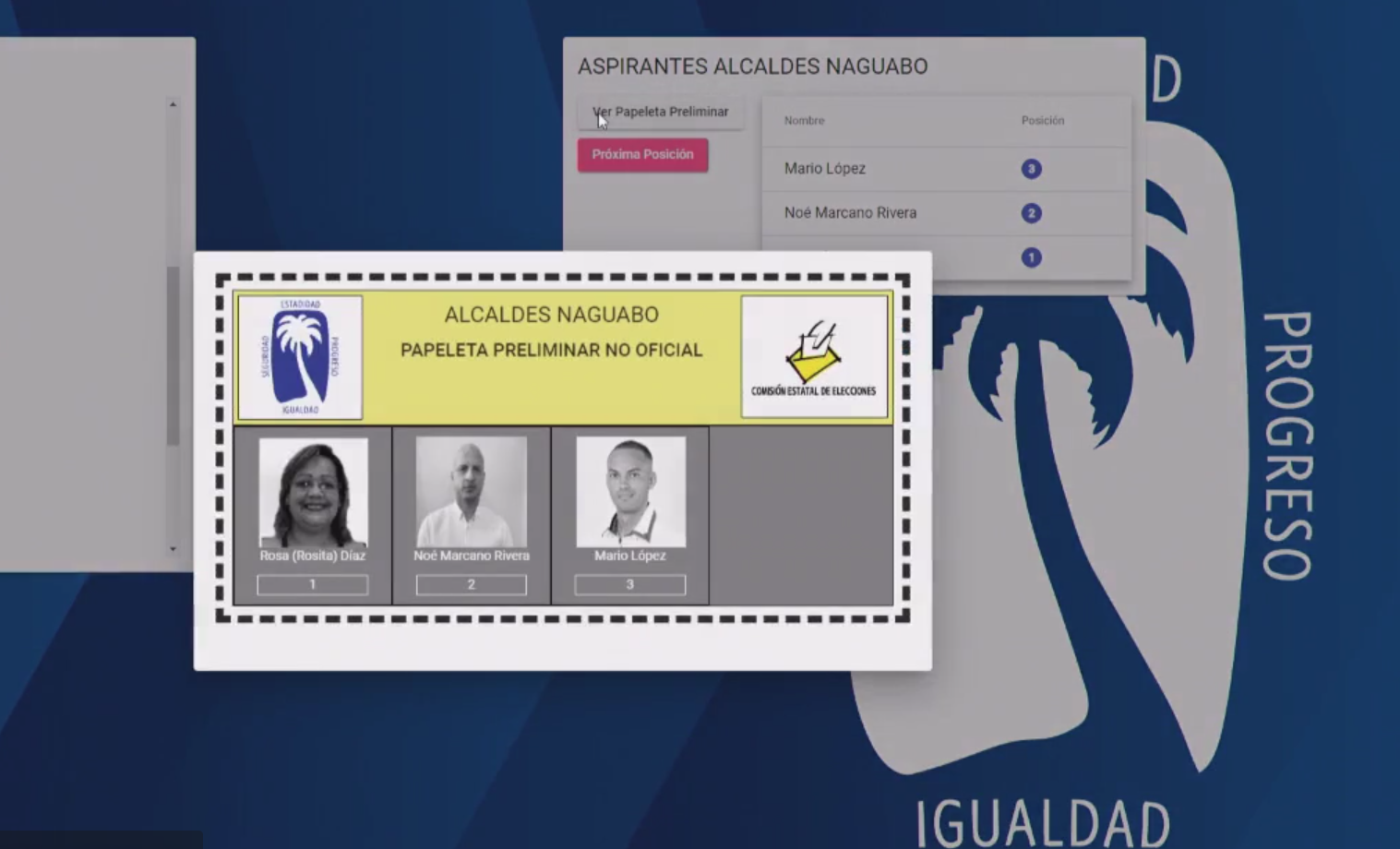Sorteo PNP para las papeletas de las primarias