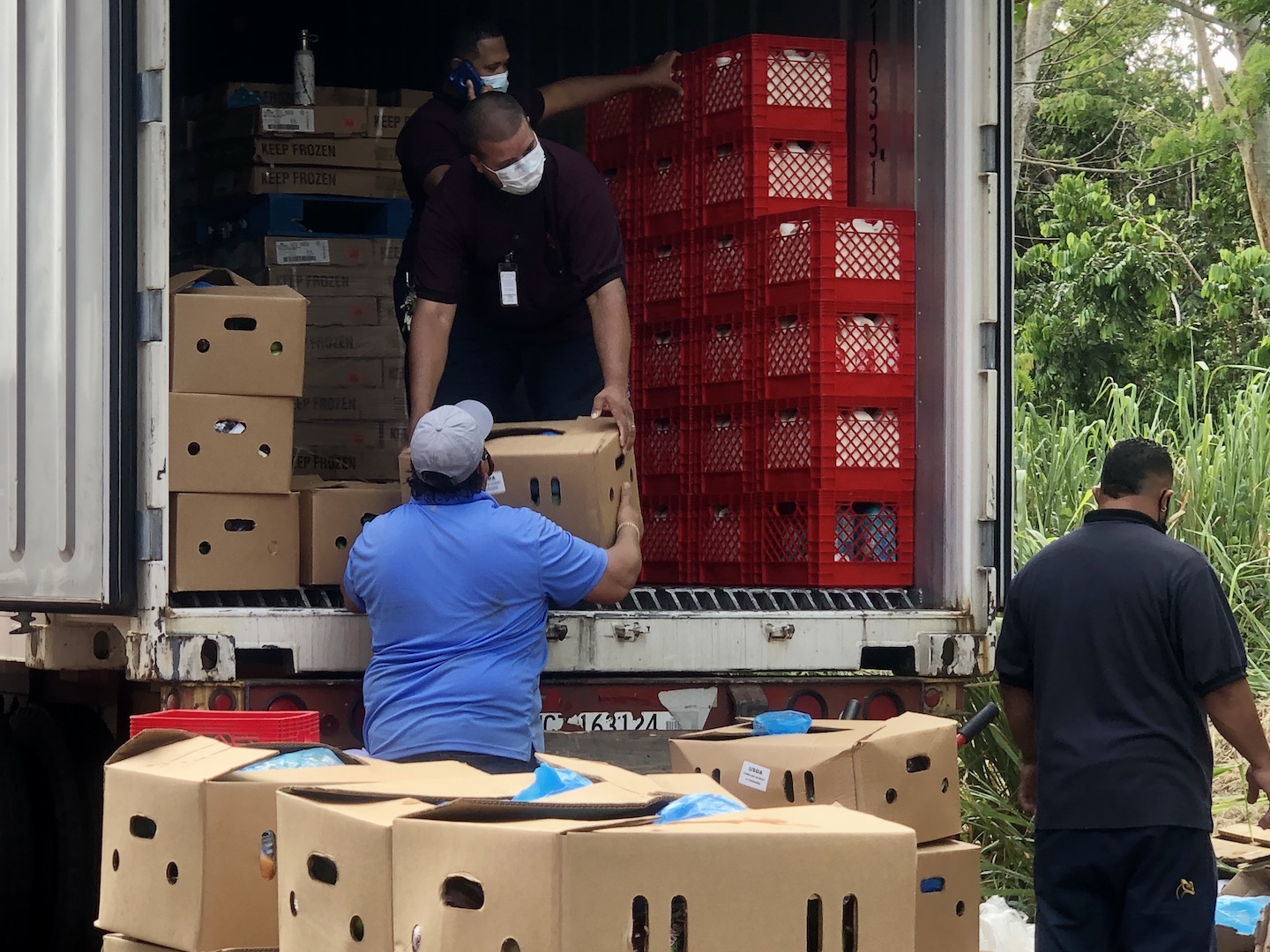 Entregan alimentos en la UPR Humacao