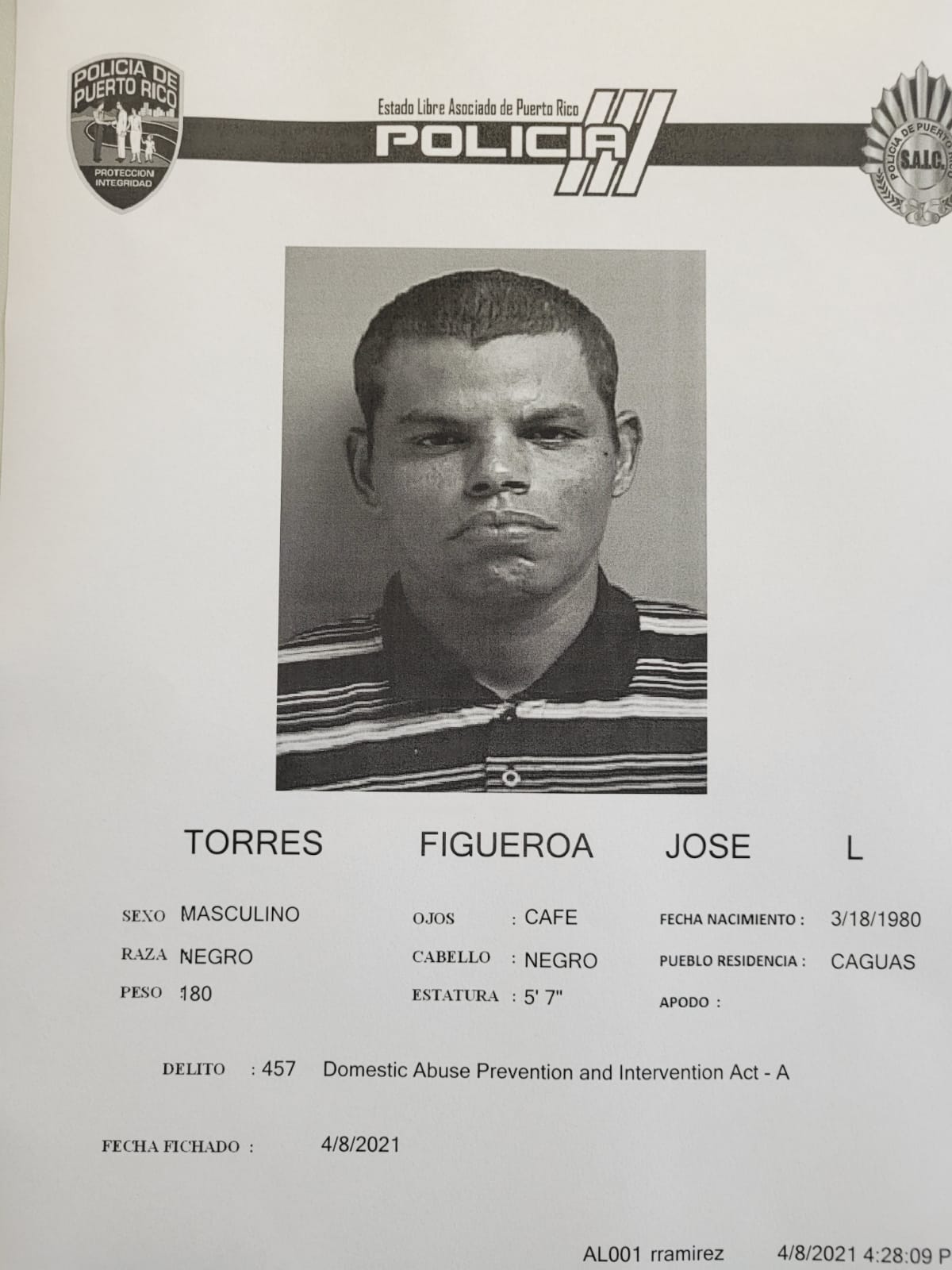 Causa para arresto por violencia doméstica
