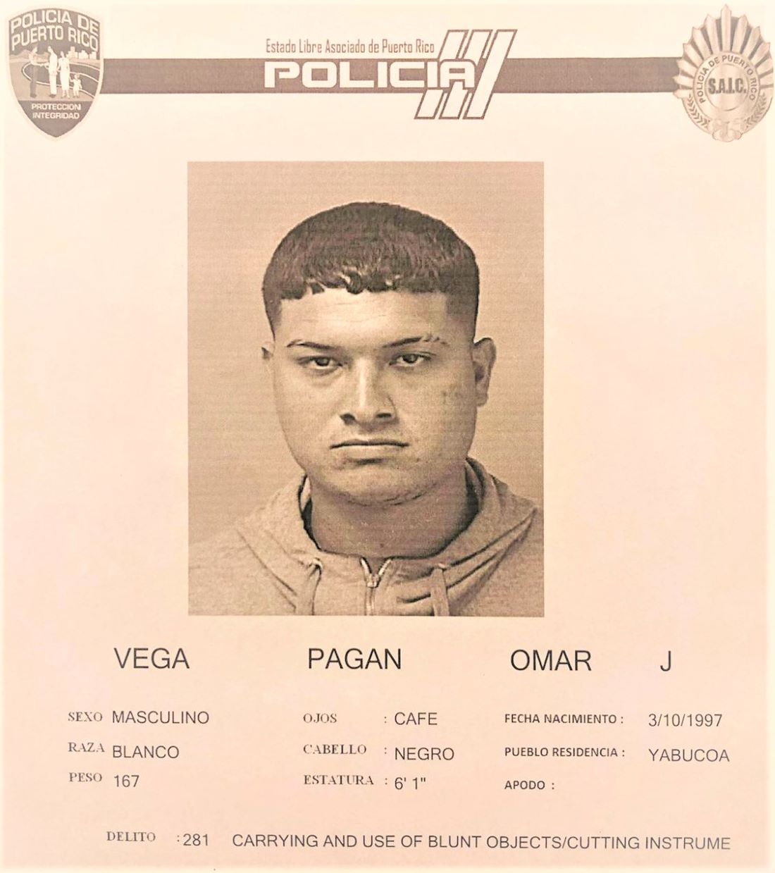 En libertad bajo fianza hombre que alegadamente agredió a policía
