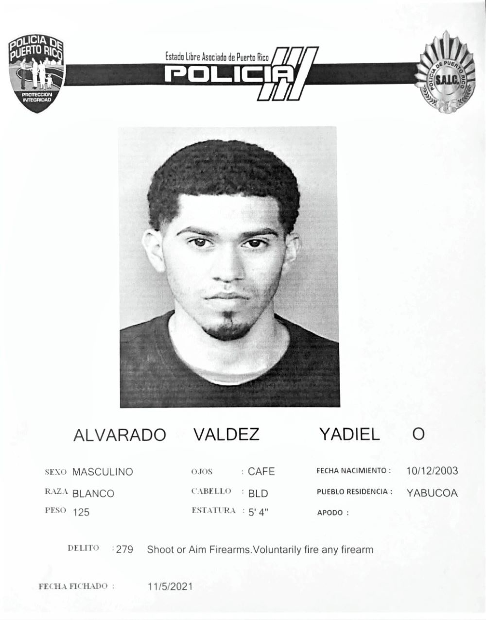 Tras las rejas joven yabucoeño por carjacking