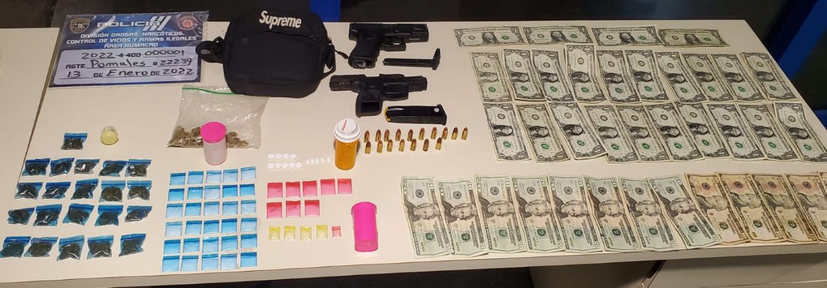 Cuatro menores detenidos por armas y sustancias controladas en Maunabo
