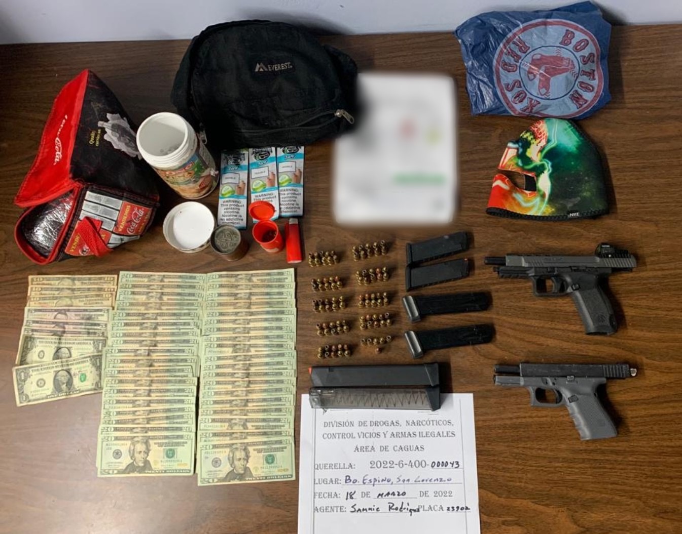Arrestan a pareja en San Lorenzo por drogas y armas