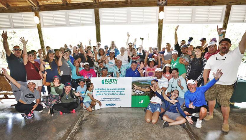 Asociados de Amgen realizan obra de voluntariado por motivo del mes del Planeta Tierra