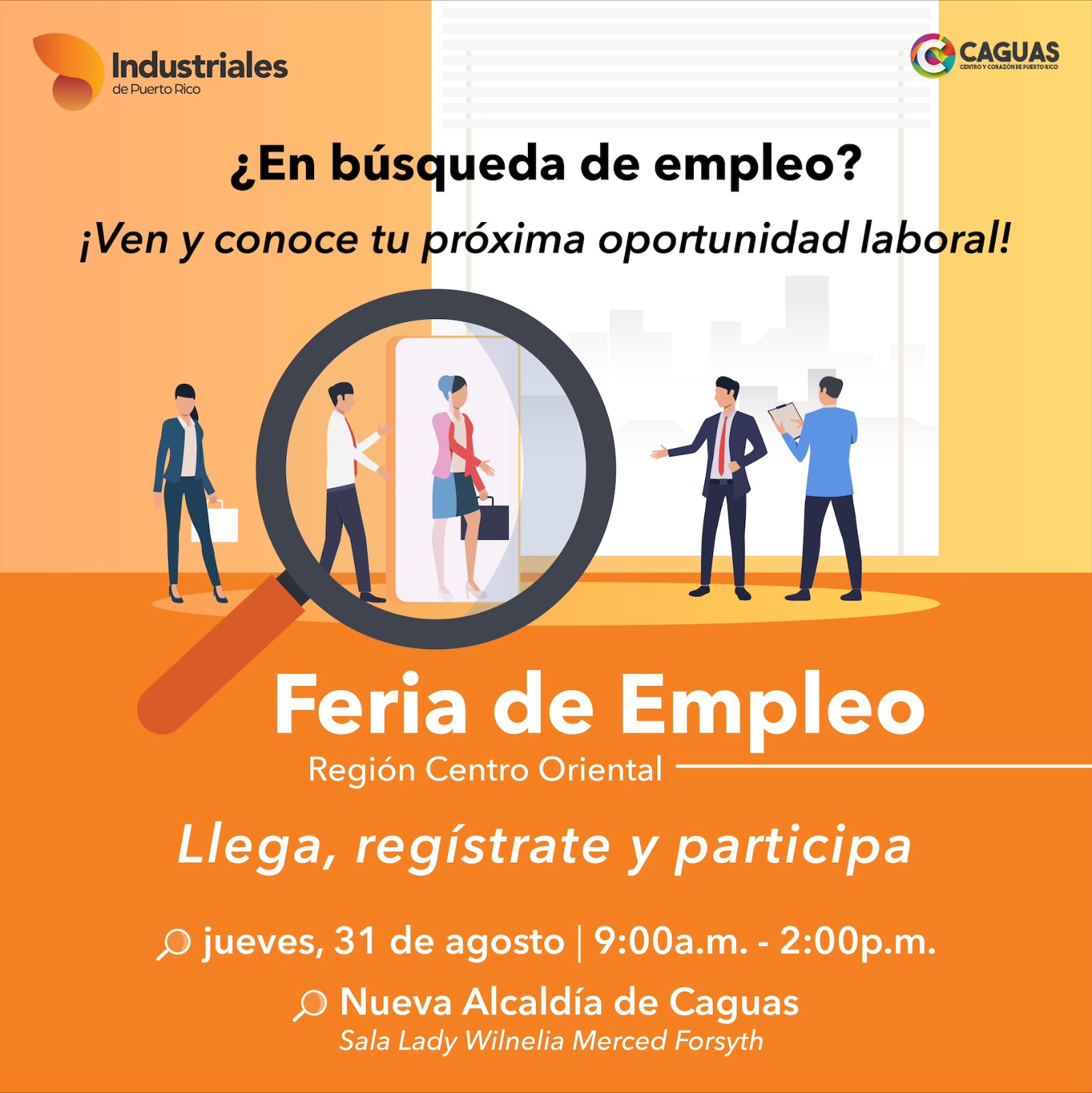 300 plazas de empleo disponibles en feria de empleo en Caguas