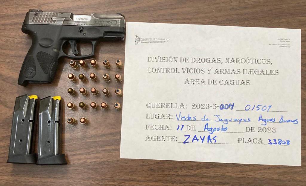 Arresto como parte del Plan 100 x 35 en Caguas
