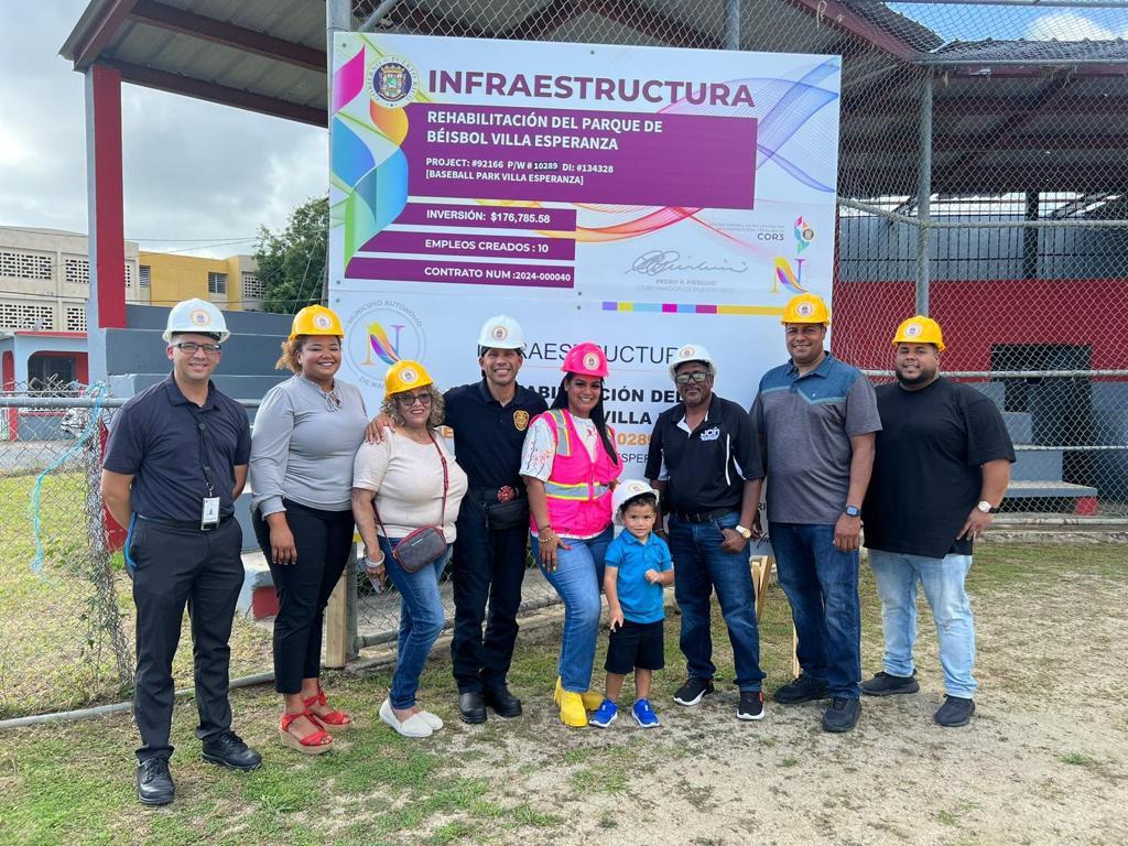 Anuncian rehabilitación de Parque de Béisbol de Villa Esperanza en Naguabo