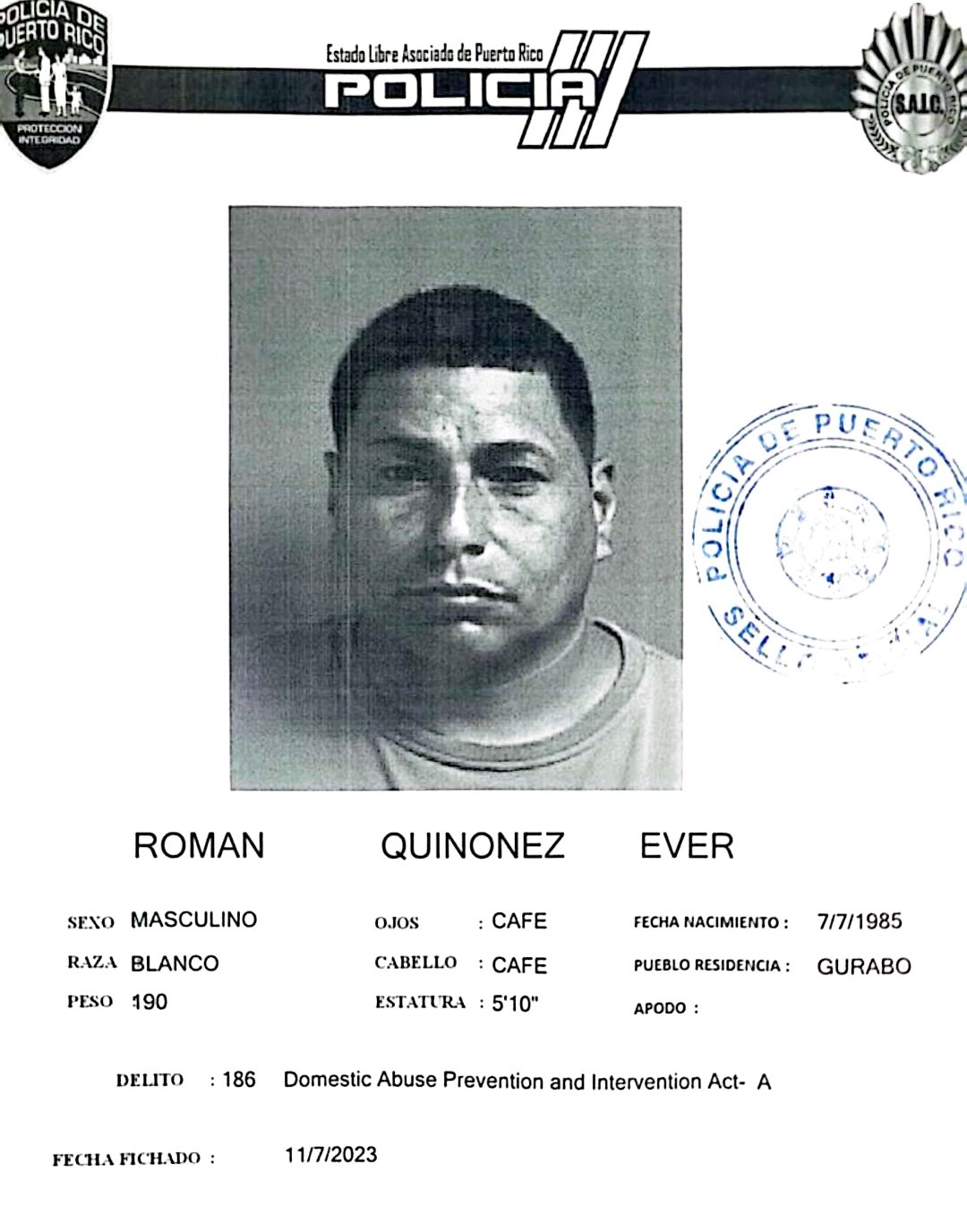 Imponen $100 mil de fianza por maltrato y amenaza en Gurabo
