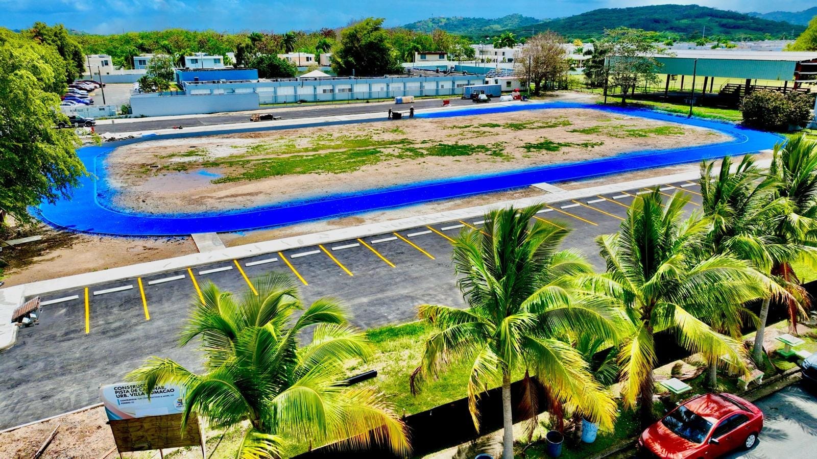 Julio Geigel anuncia avances en construcción Pista de Caminar en Villa Humacao