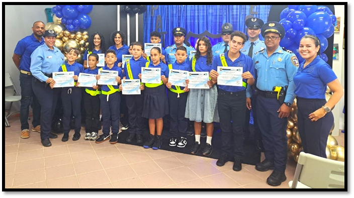 Inician a nuevos Patrulleros Escolares de Liga Atlética Policiaca Área de Humacao