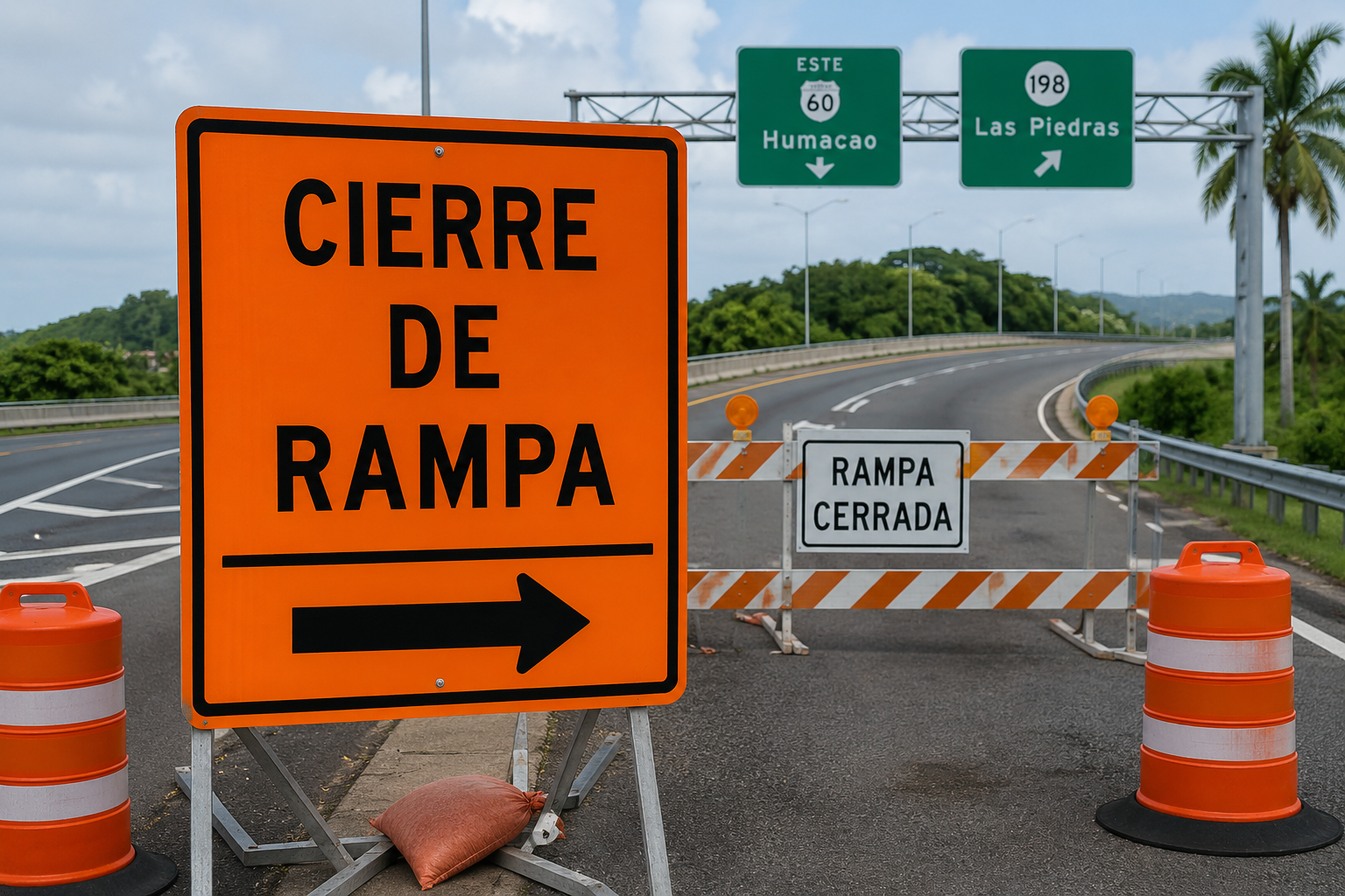 Carreteras anuncia cierre temporero de la conexión desde la PR-198 hacia la PR-60
