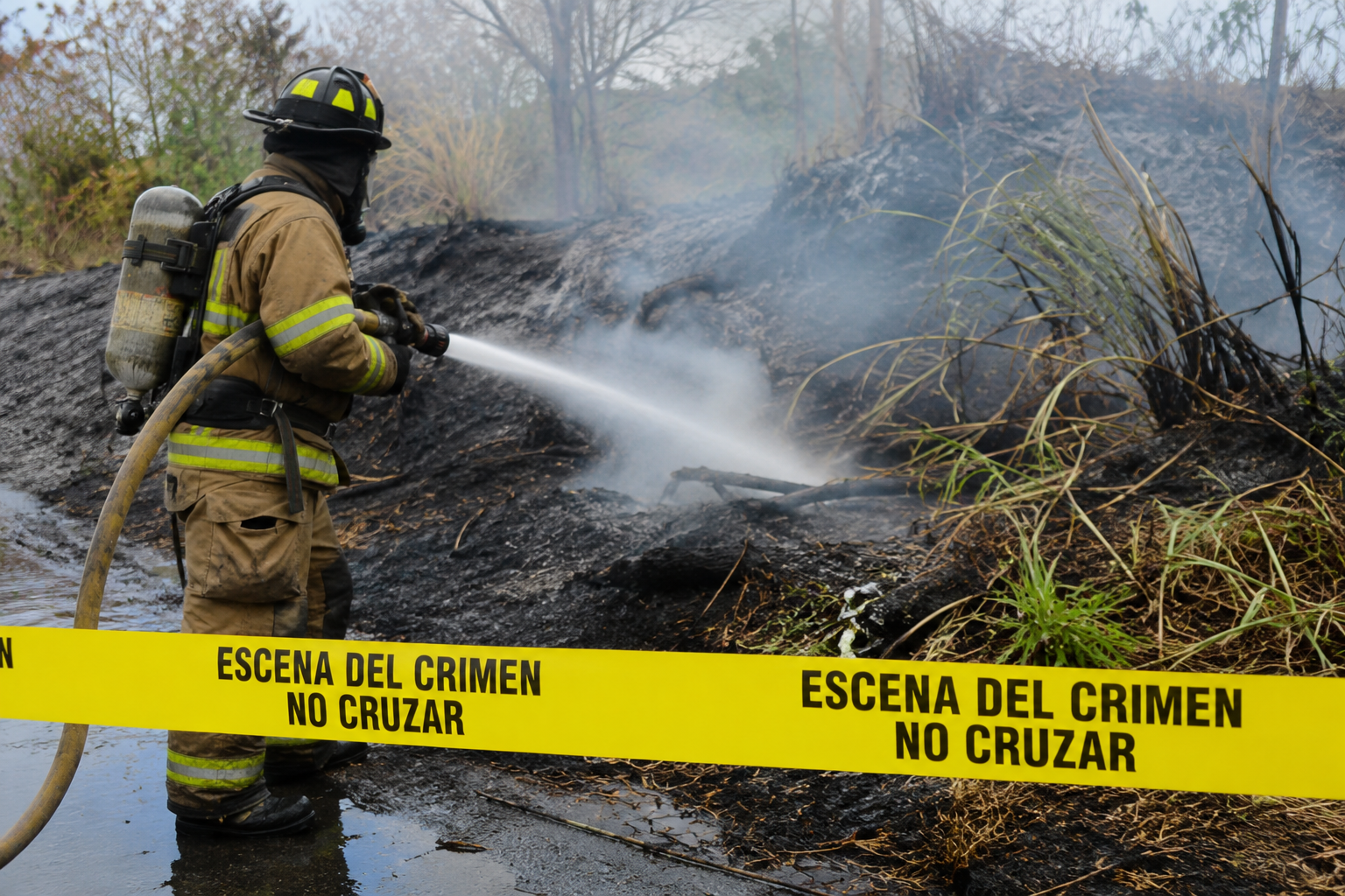 Bombero encuentra cuerpo en estado de descomposición mientras extinguía un incendio en Gurabo 