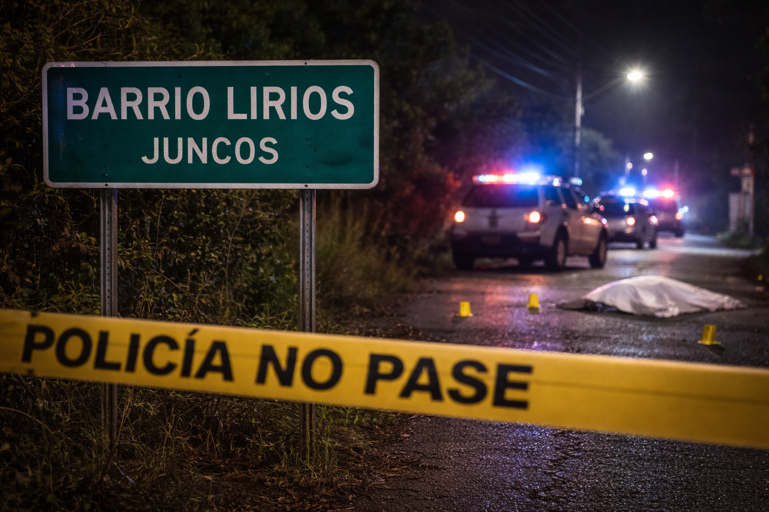 Identifican a hombre asesinado a tiros en el barrio Lirios de Juncos