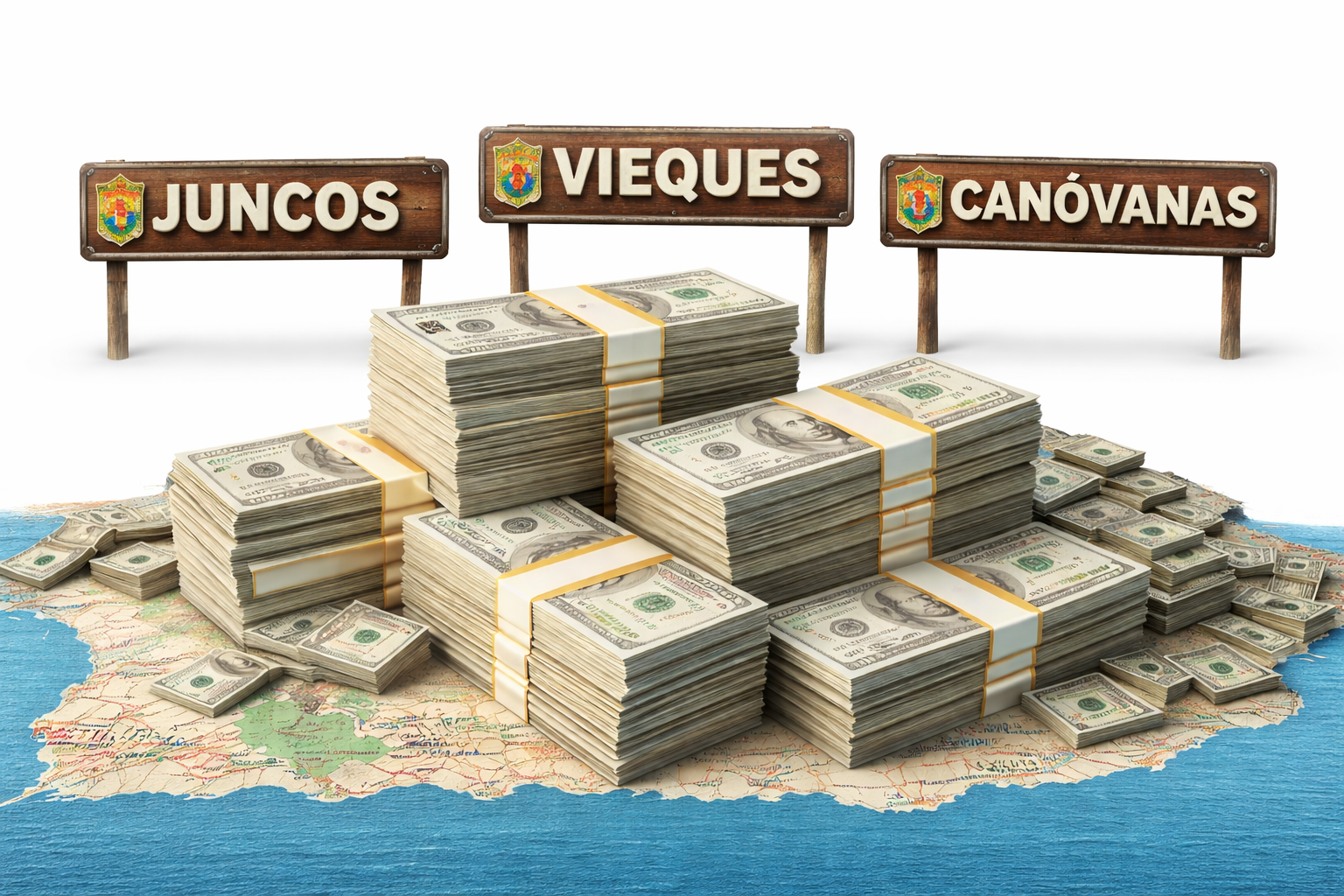 Gerencia y Presupuesto transfiere $3.4 millones a Juncos, Vieques y Canóvanas para mejoras en infraestructura