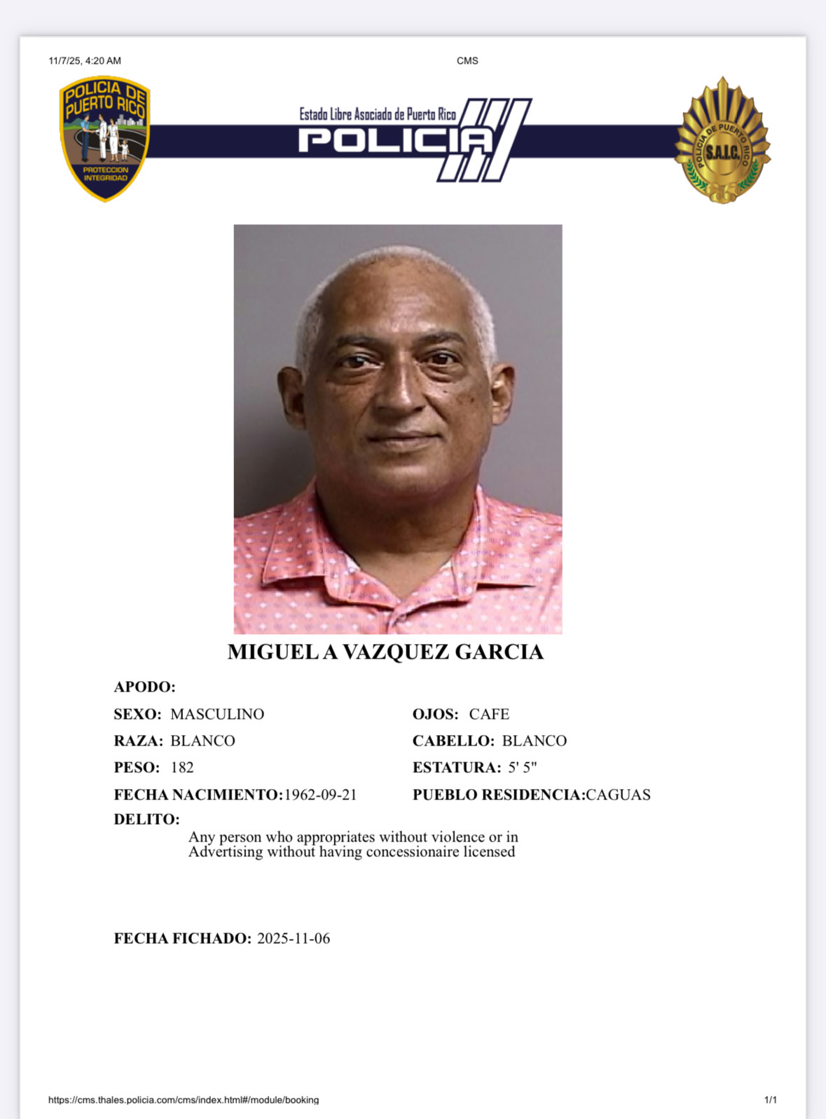 Radican cargos en Caguas contra hombre que vendió vehículo y no entregó el dinero