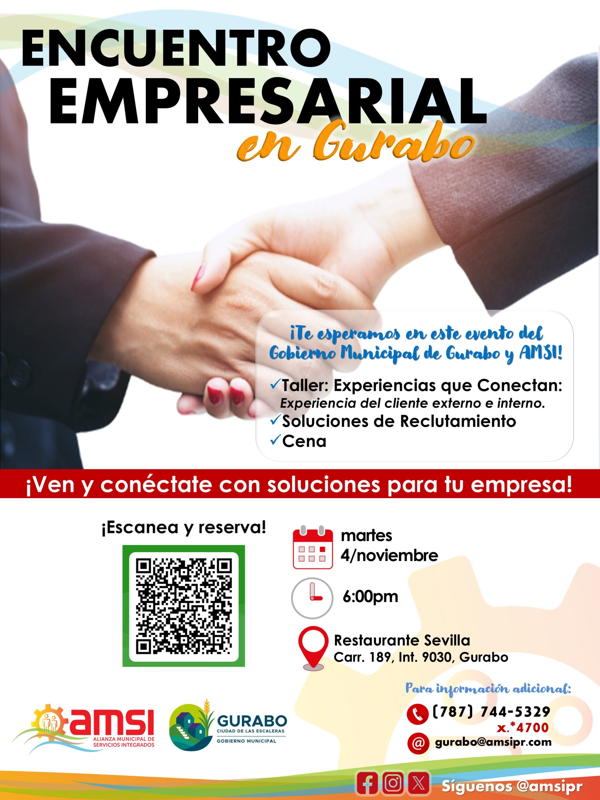 AMSI anuncia celebración evento “Encuentro Empresarial en Gurabo”