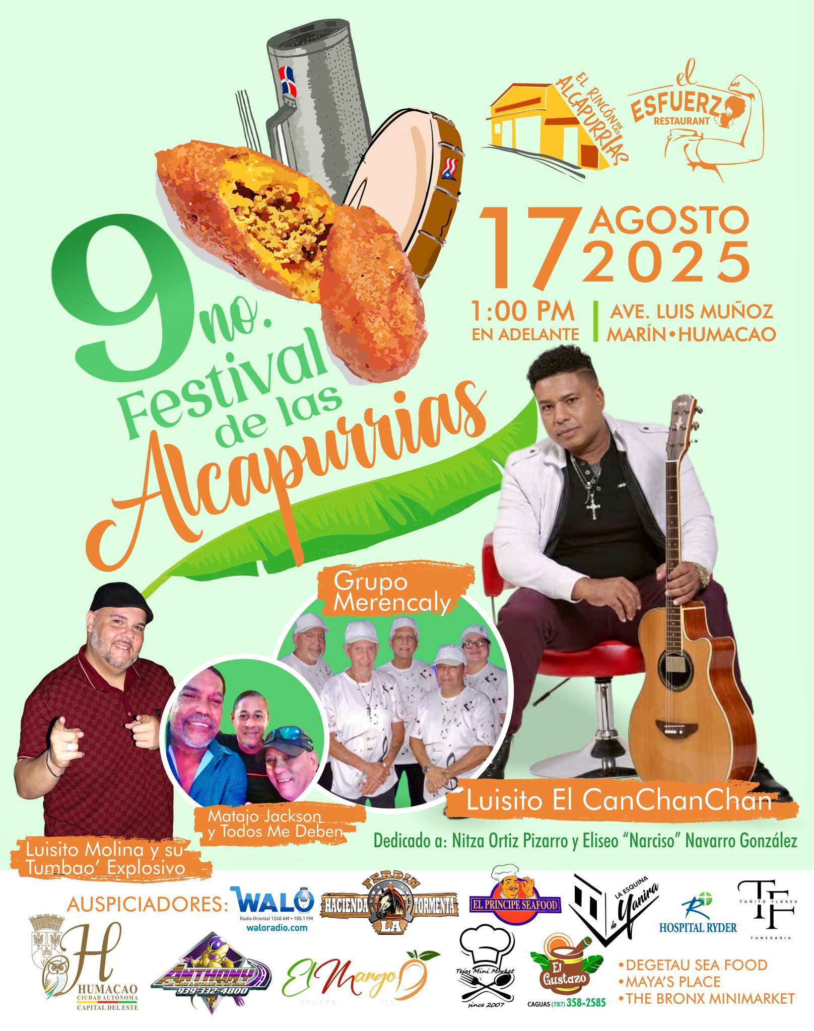 Humacao se prepara para celebrar el 9no Festival de la Alcapurria este 17 de agosto