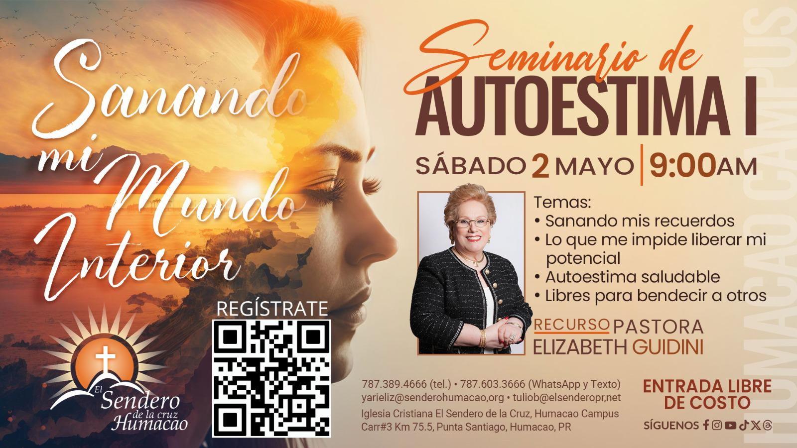 Invitan en Humacao a seminario gratuito sobre autoestima y sanidad interior