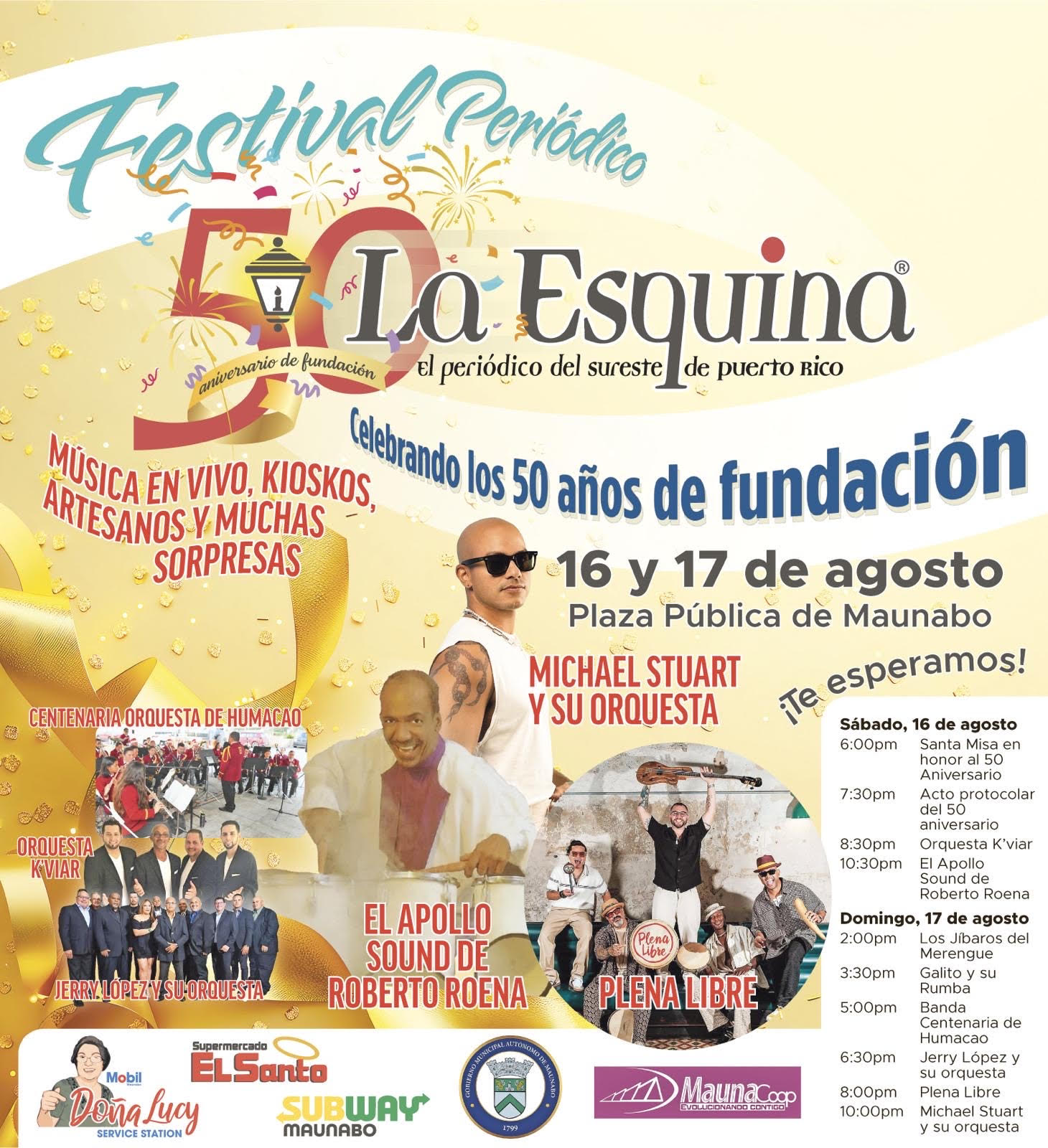 Maunabo se viste de fiesta para celebrar los 50 años del Periódico La Esquina
